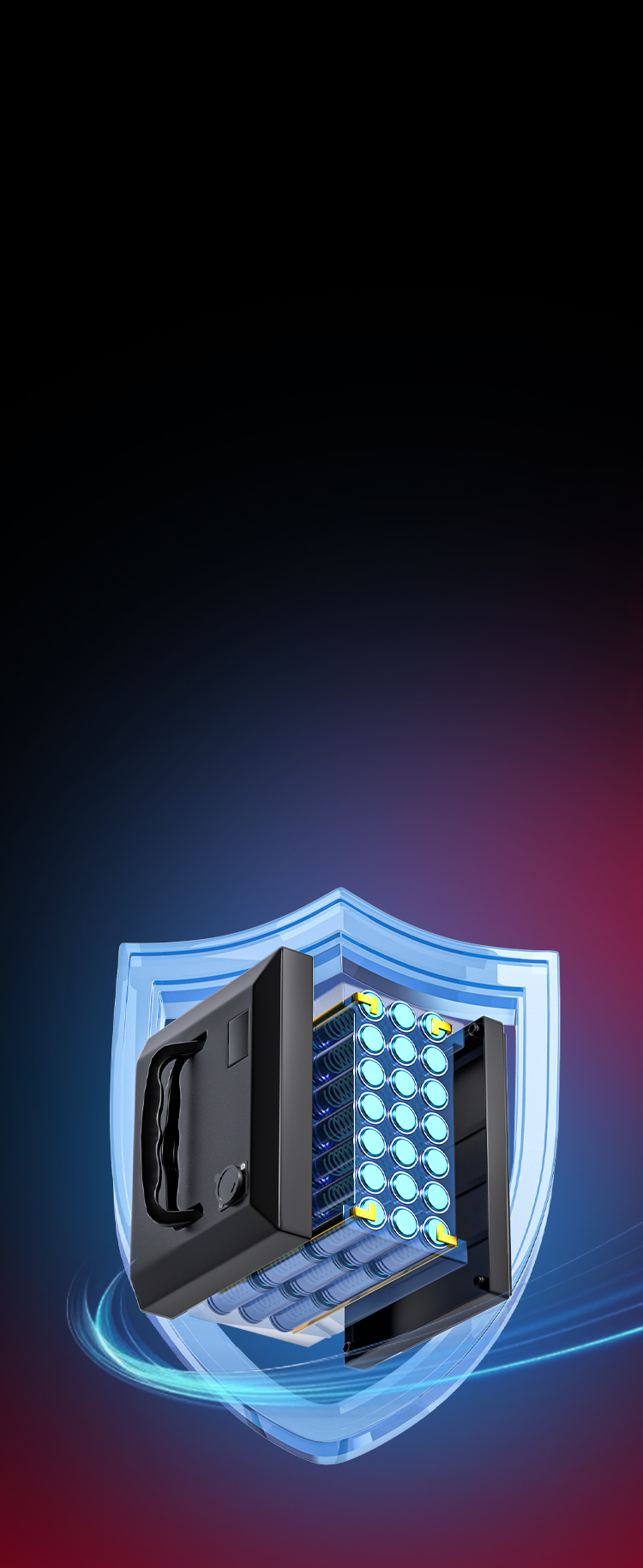 Smart battery protection, worry-free charge.