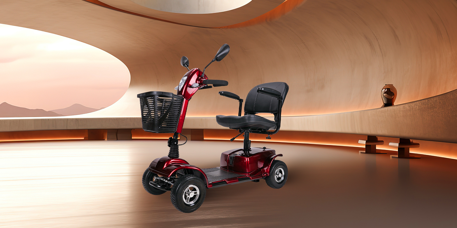 Comfortable seat for peaceful delight.